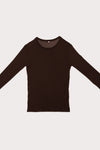 BASERANGE Classic Bamboo Fiber Bamboo Cotton Long Sleeve T-Shirt Series Collection Round Neck Bottoming Shirt France BAS-TOLS-BL-000-FOVEA